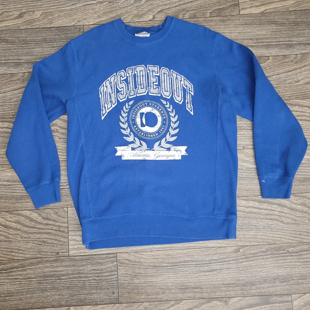 VINTAGE 90' Independent SIZE L Blue Men's Sweater, used in good condition